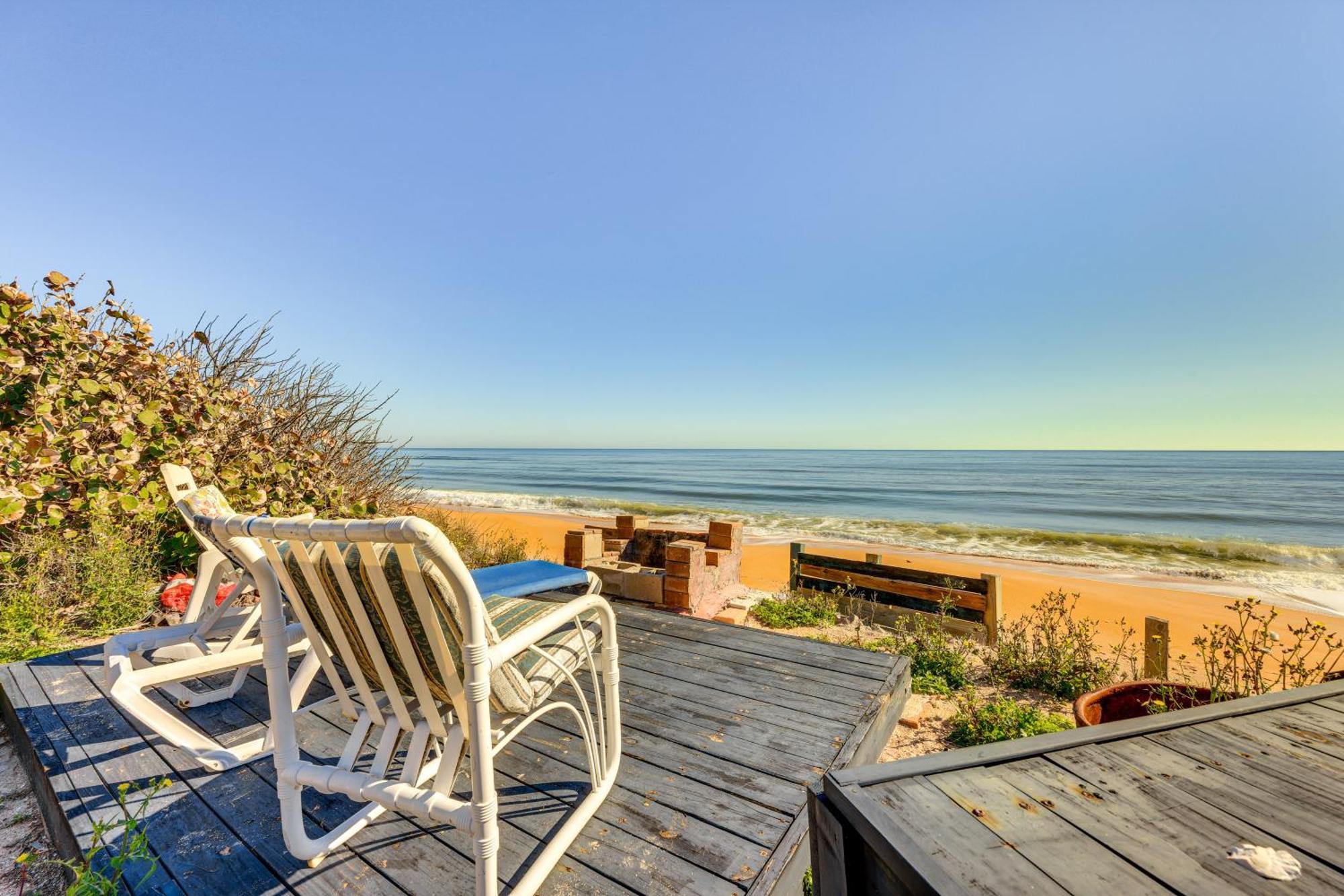 Oceanfront Oasis In Flagler Beach With Deck And Views! Eksteriør billede
